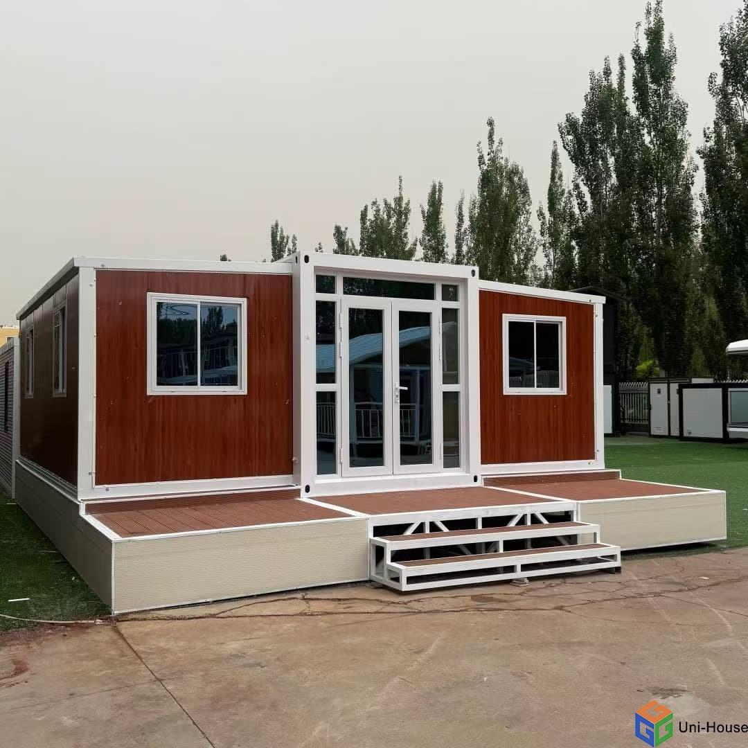 20 Foot Wood Grain Expandable Container House