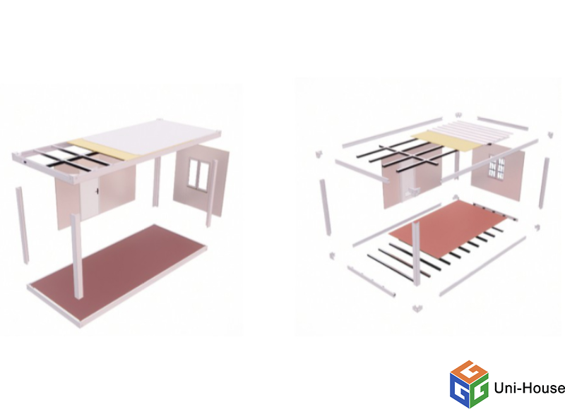 The five major differences between detachable house and flat pack container house